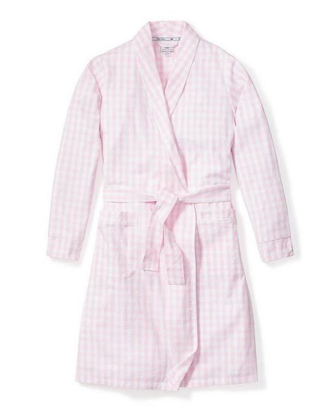 Women's Pink Gingham Robe