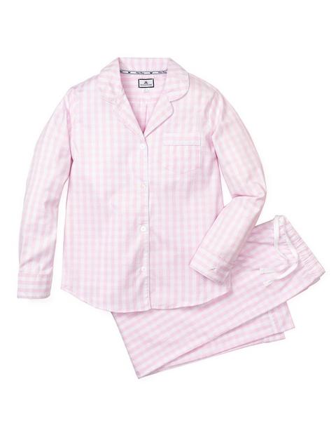 Women's Pink Gingham Pajama Set