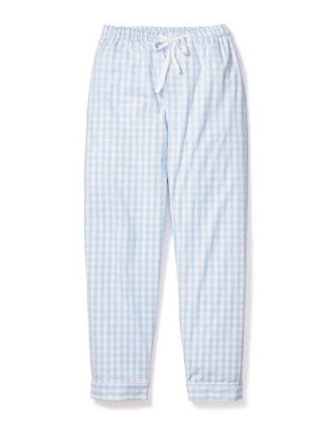 Men's Light Blue Gingham Pant Separates