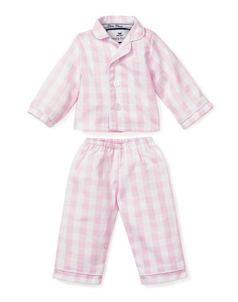 Pink Gingham Pajamas for Dolls