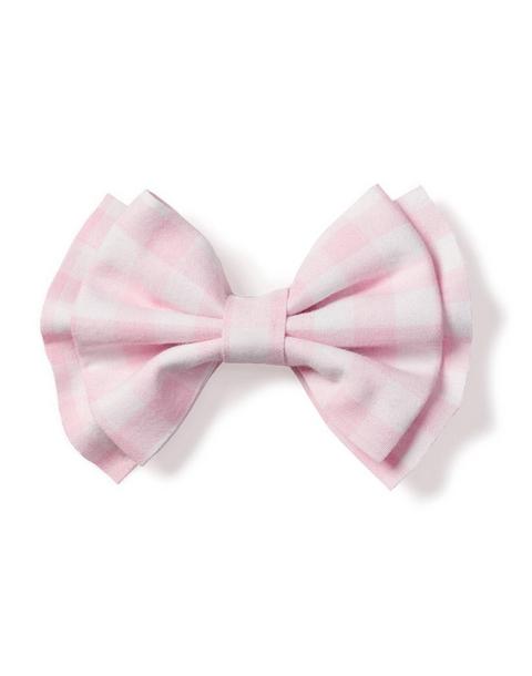 Pink Gingham Medium Hair Bow