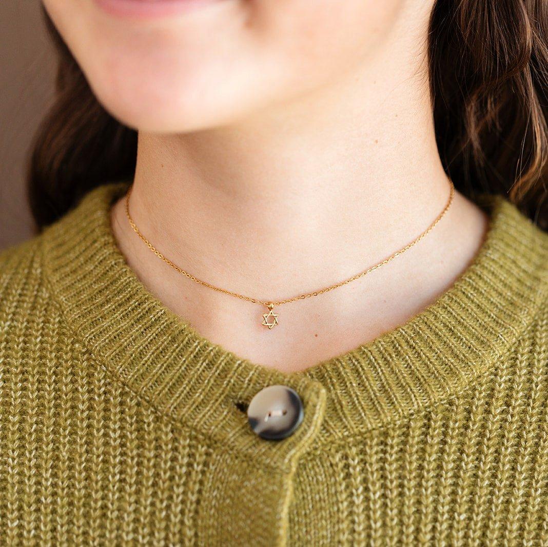 Star Of David Pendant Necklace image number 1