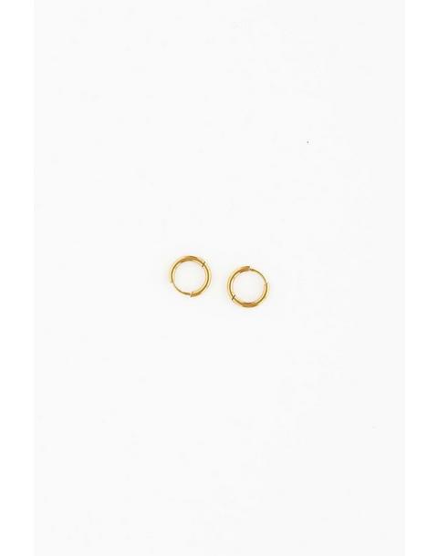 Thin Gold Hoop 8mm Earrings