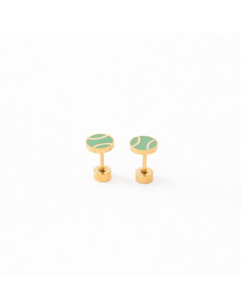 Tennis Ball Stud Earrings