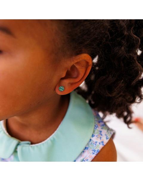 Tennis Ball Stud Earrings
