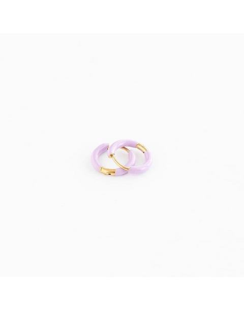 Enamel Hoop Earrings