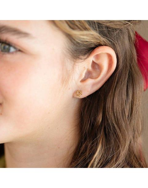 Star Of David Stud Earrings