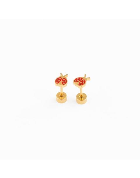 Ladybug Stud Earrings
