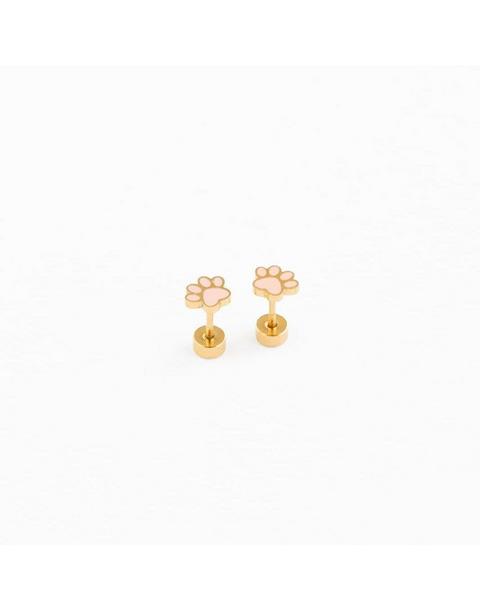 Paw Print Stud Earrings