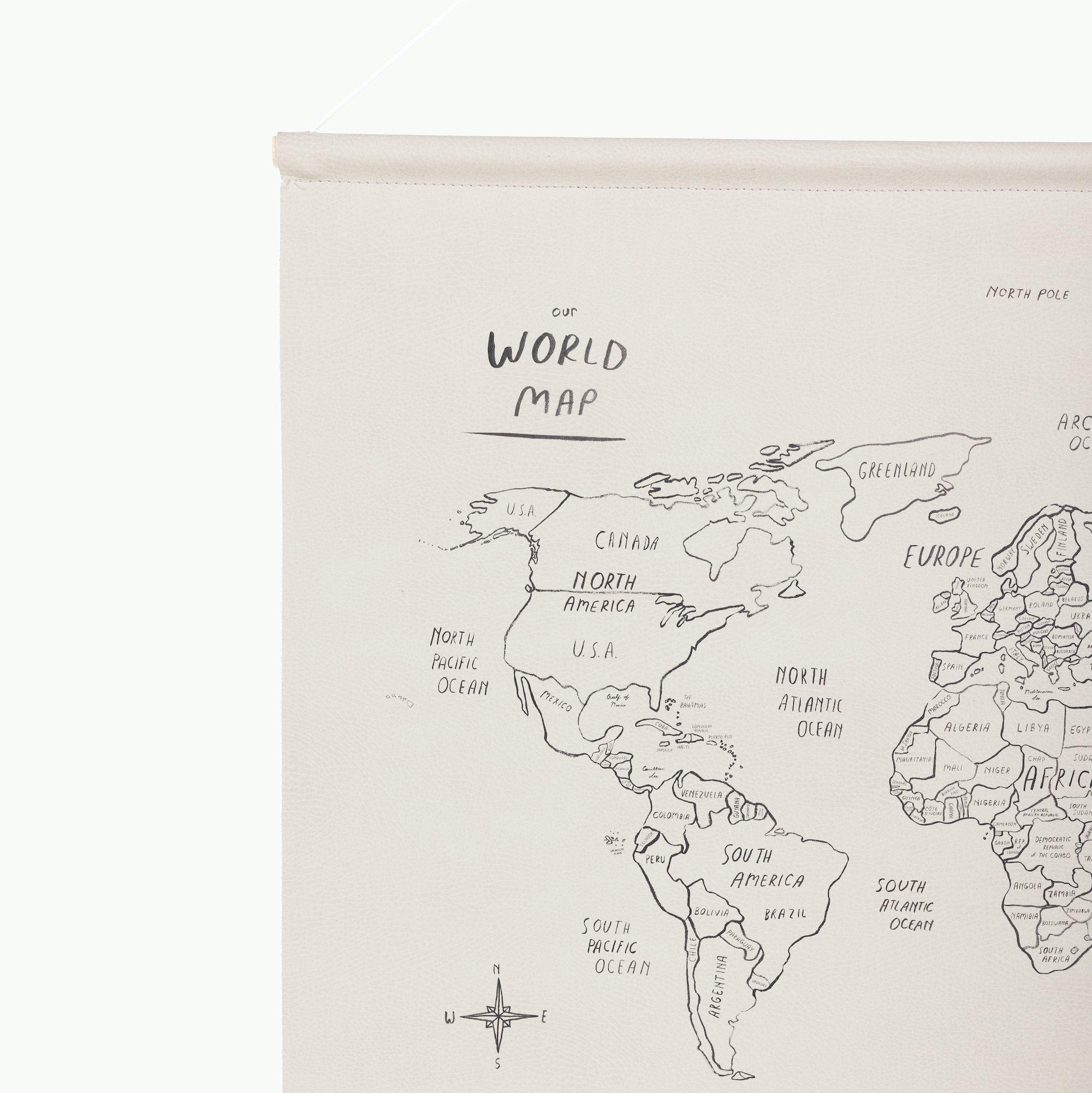 Horizontal World Map Poster image number 2