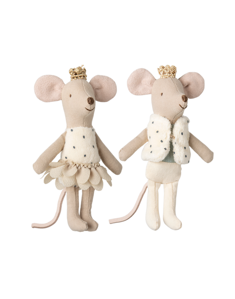 Royal twin mice, Little sister and brother in matchbox