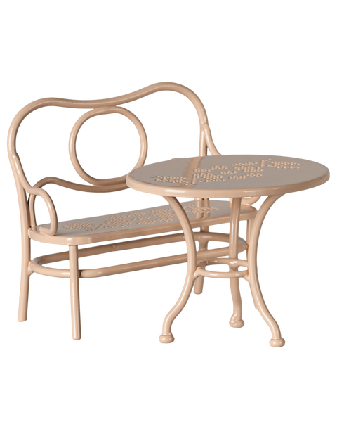 Café set, Mouse, Big - Pale pink