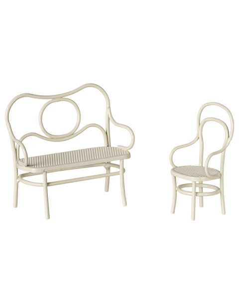 Café set, Mouse, Small - Off white
