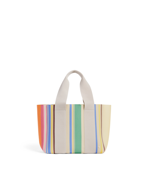 Wellington Cabana Tote Mini | Rainbow Stripe
