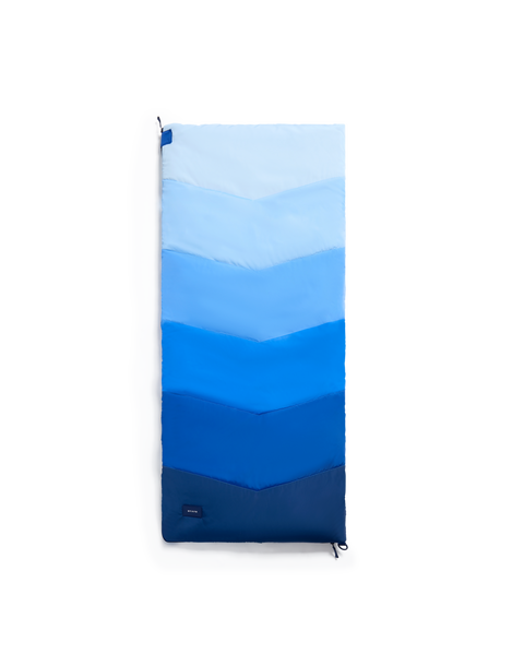 Redwood Sleeping Bag | Blue Chevron Puffer