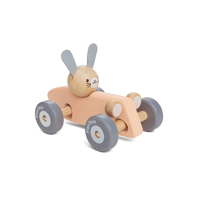 BUNNY RACING CAR PASTEL image number 1