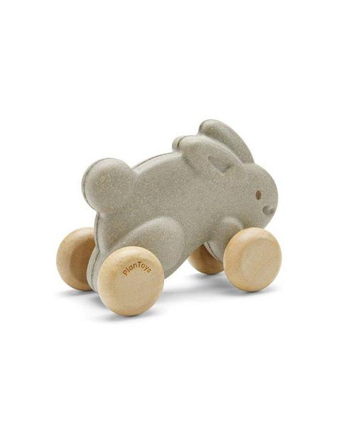Push Along Bunny - Gray