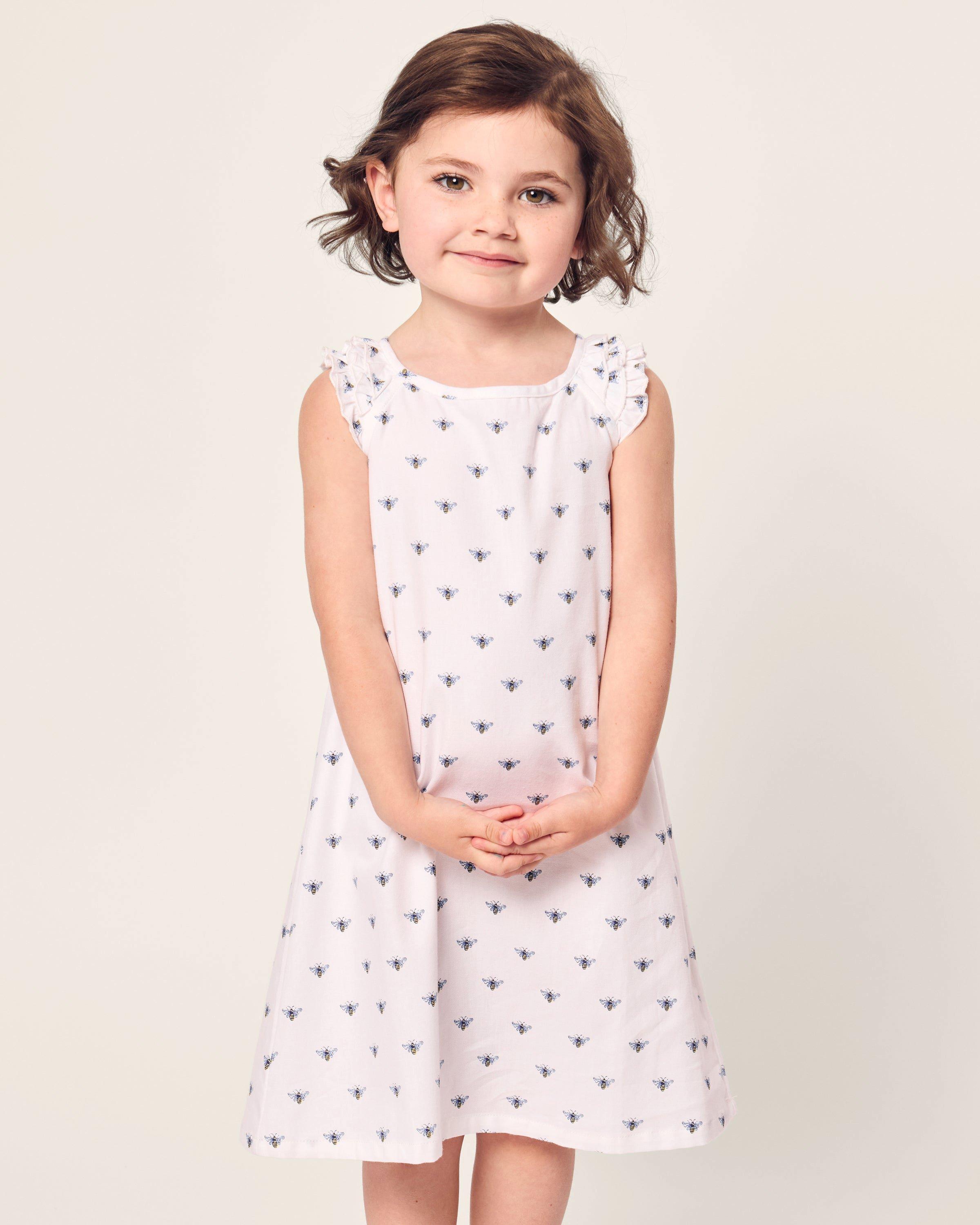 Children's Twill Amelie Nightgown in Buzzing Bees image number 2