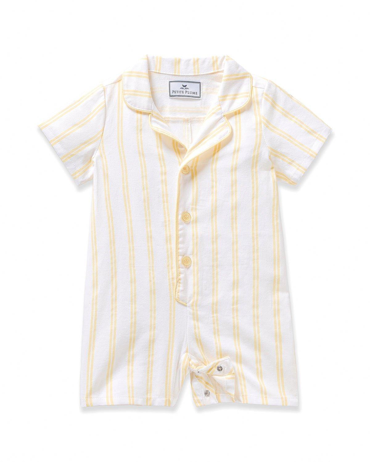 Baby's Twill Summer Romper in Sunny Stripe image number 3