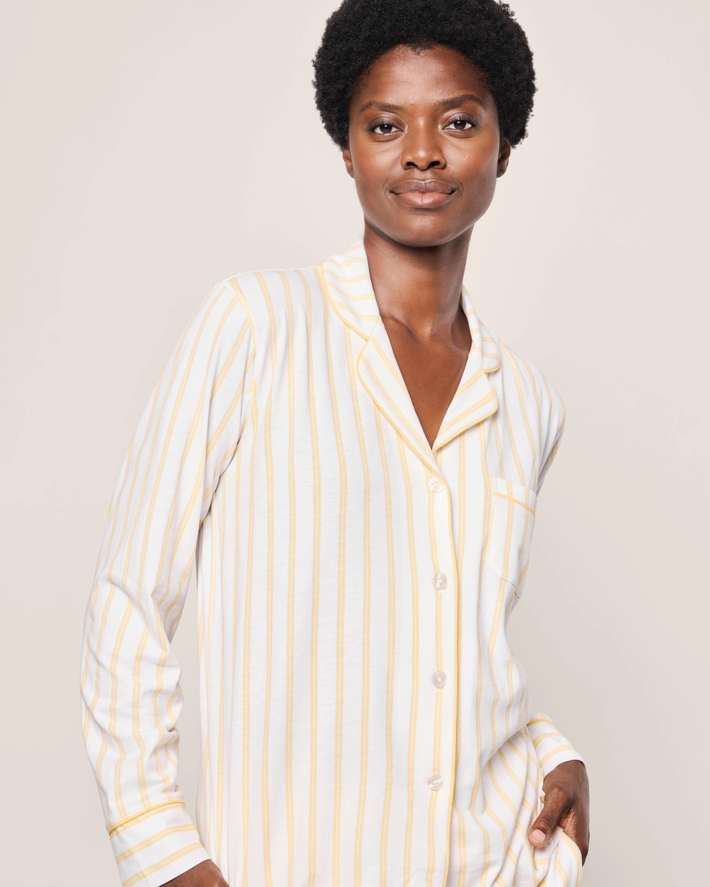 Women's Pima Pajama in Sunny Stripe image number 1
