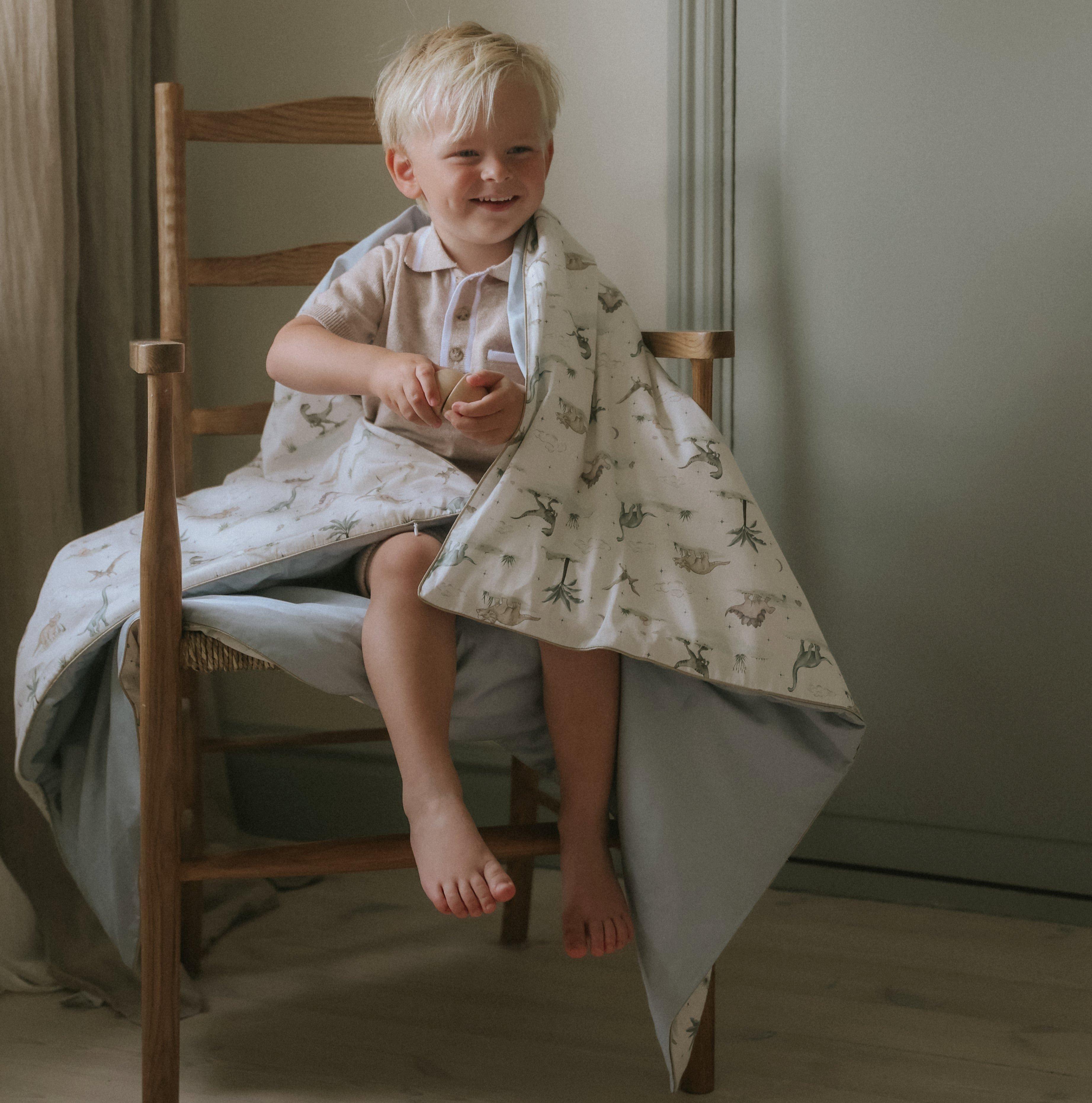 Dino Dreams Toddler Duvet Set - Sage image number 4