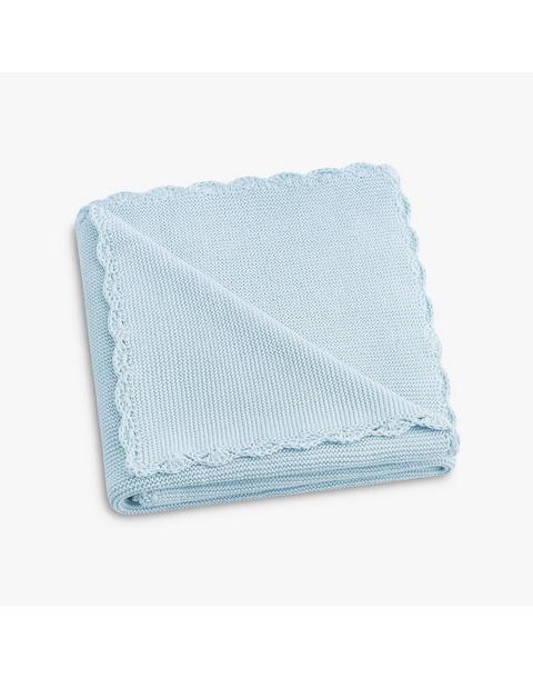 Knit Blanket - Blue