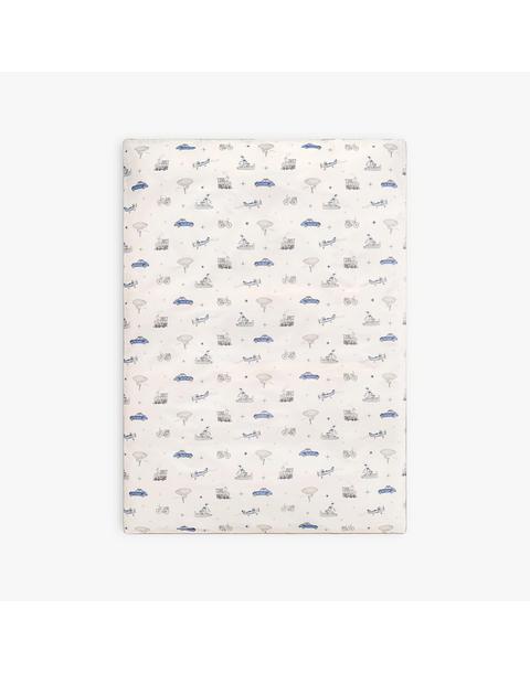 Transit Treasures Toddler Duvet Set - Blue