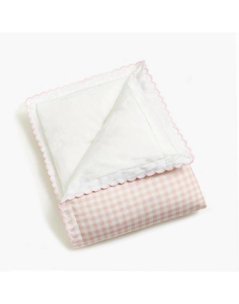 Picnic Gingham Baby Duvet Set - Pink