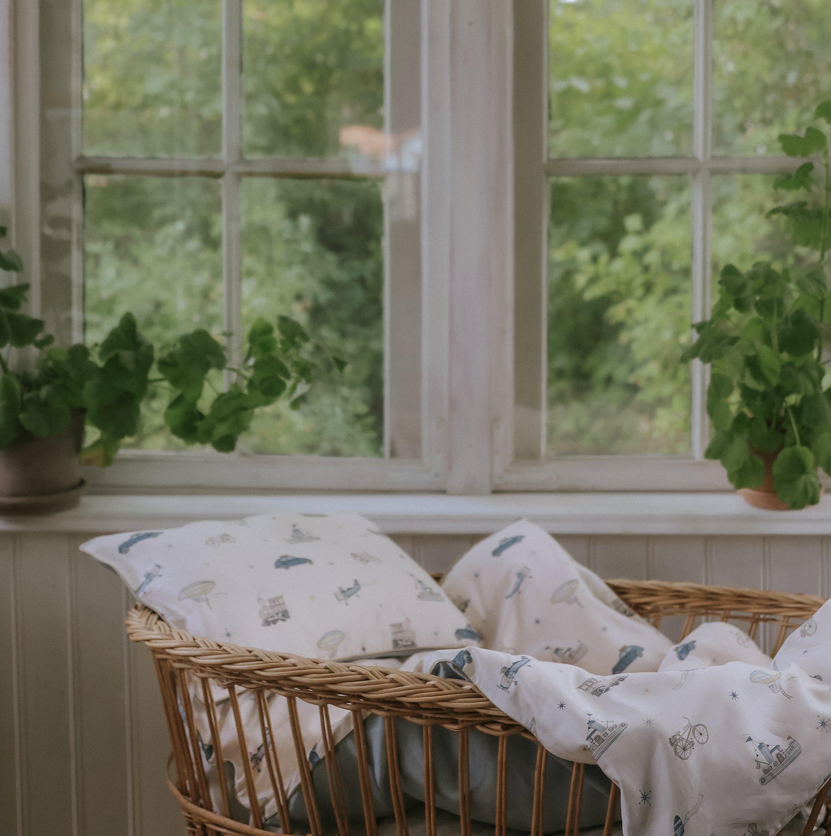 Transit Treasures Baby Duvet Set - Blue image number 4