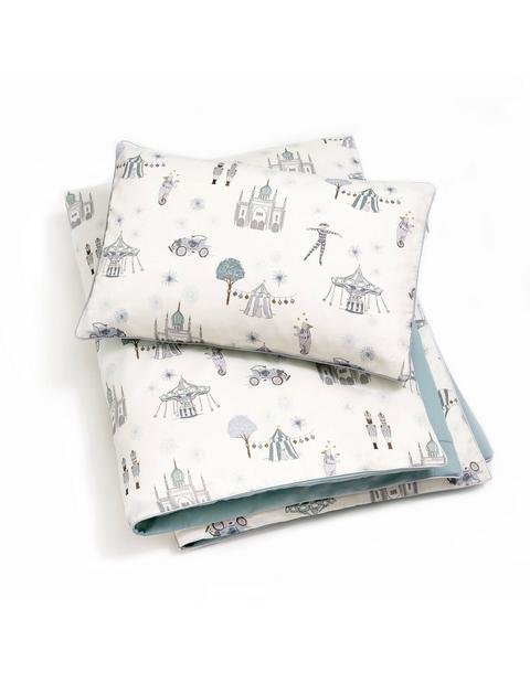 Adventures in Wonderland Toddler Duvet Set - Aqua