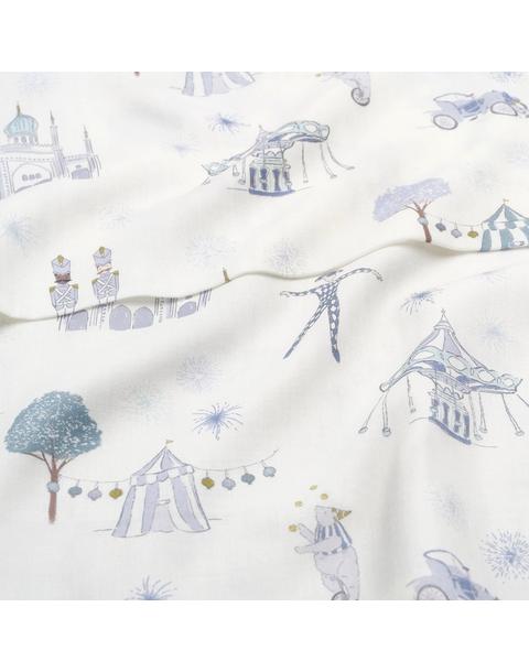 Adventures in Wonderland Swaddle - Aqua