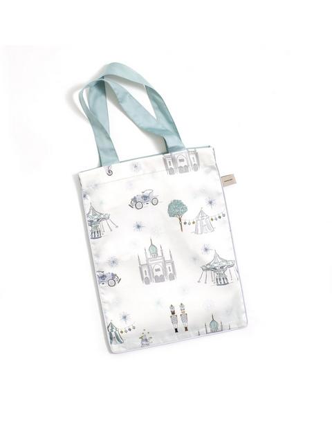 Adventures in Wonderland Crib Sheet - Aqua