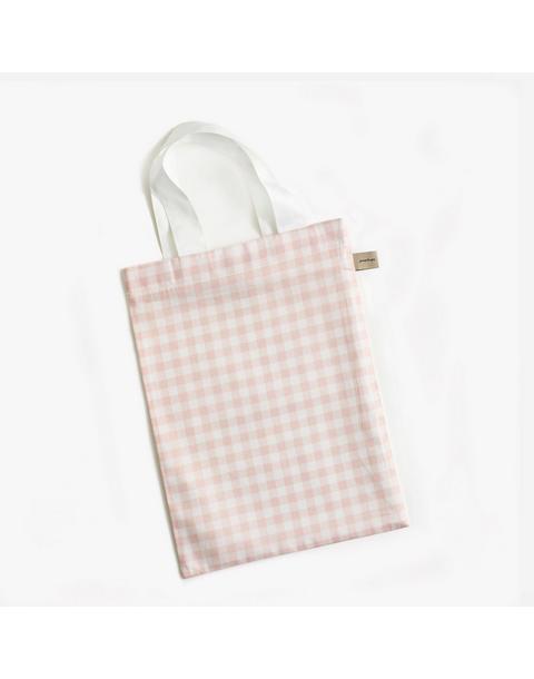 Picnic Gingham Crib Sheet - Pink
