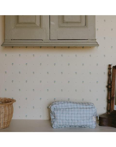 Toiletry Pouch - Blue Gingham