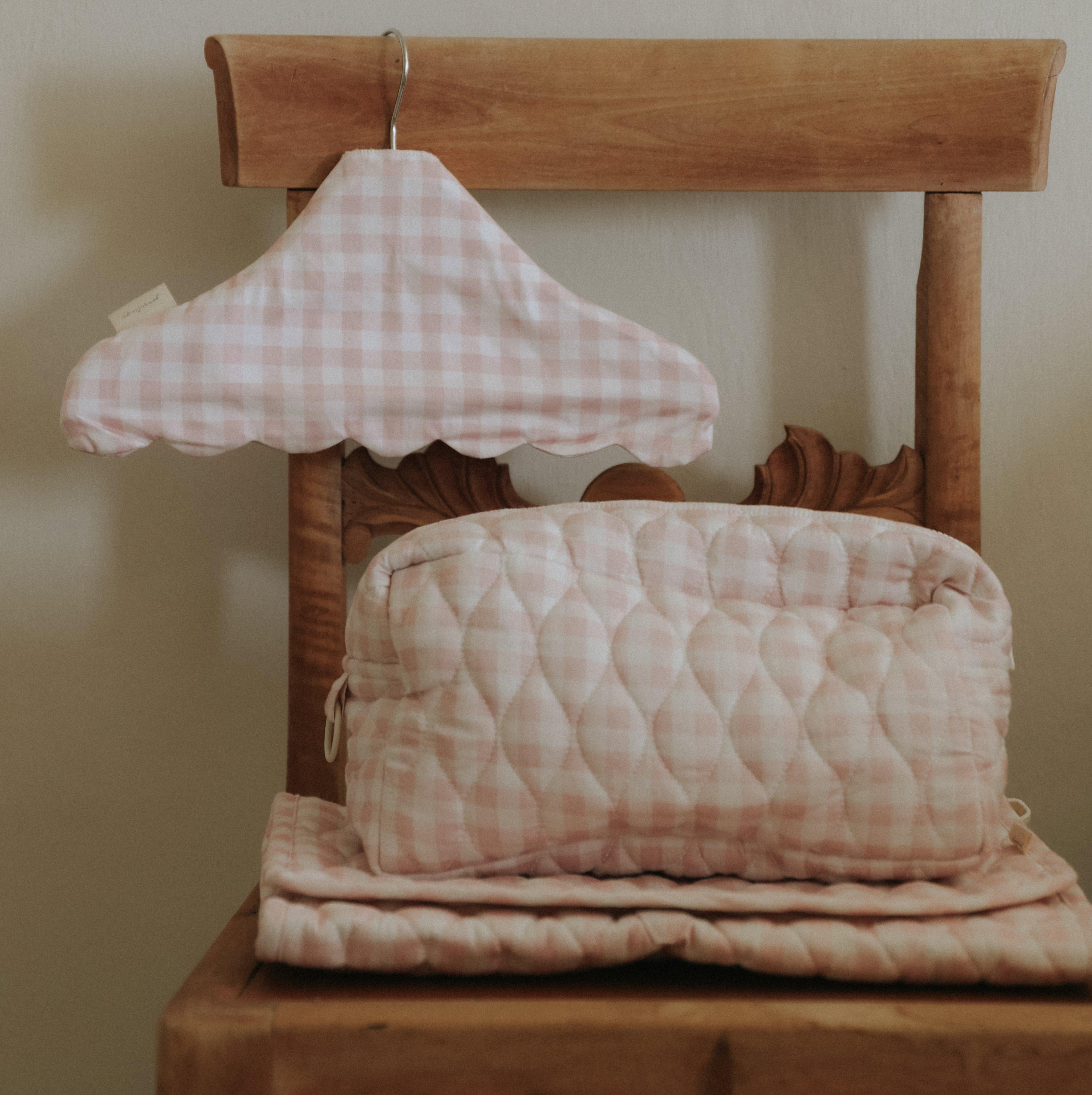 Toiletry Pouch - Pink Gingham image number 3