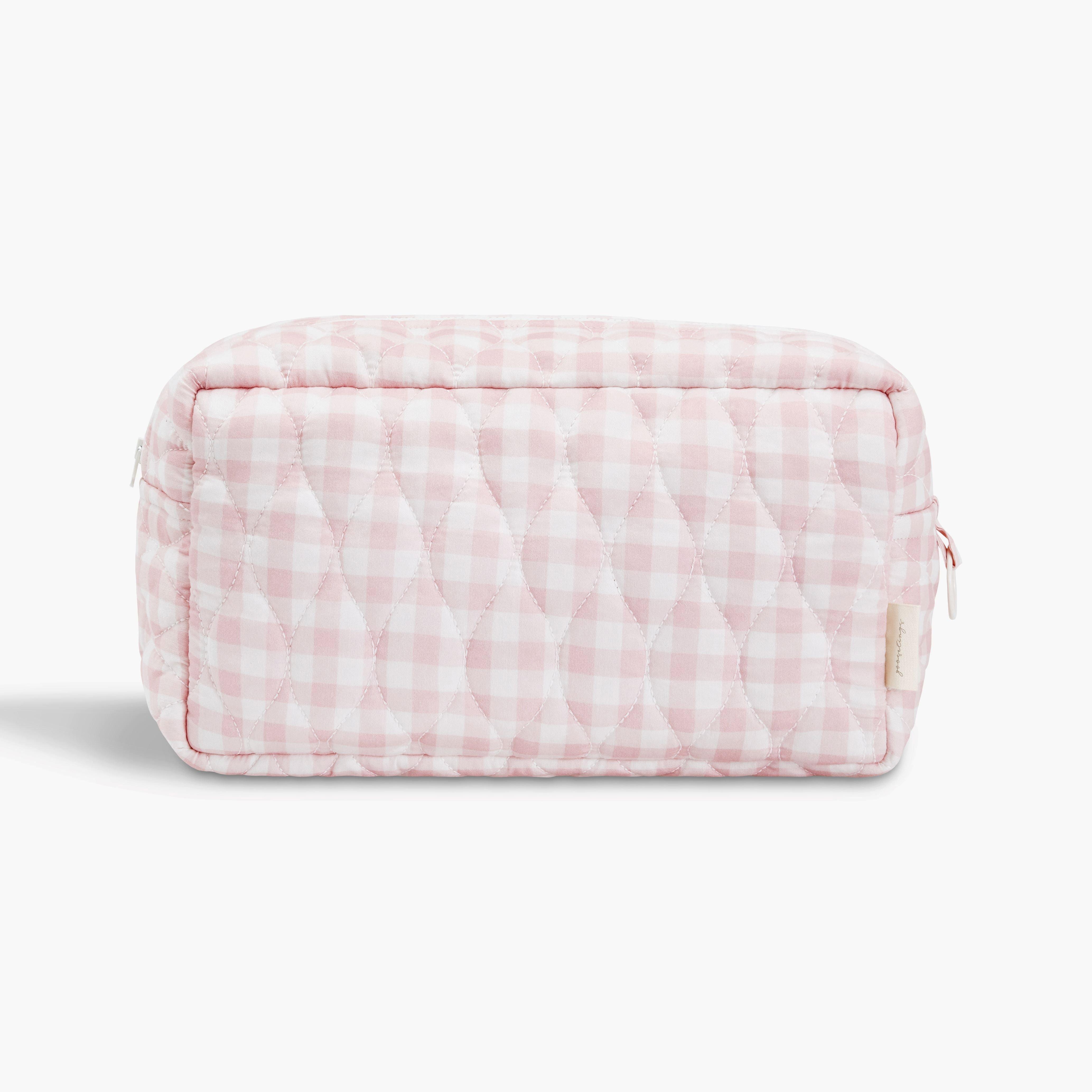 Toiletry Pouch - Pink Gingham image number 1