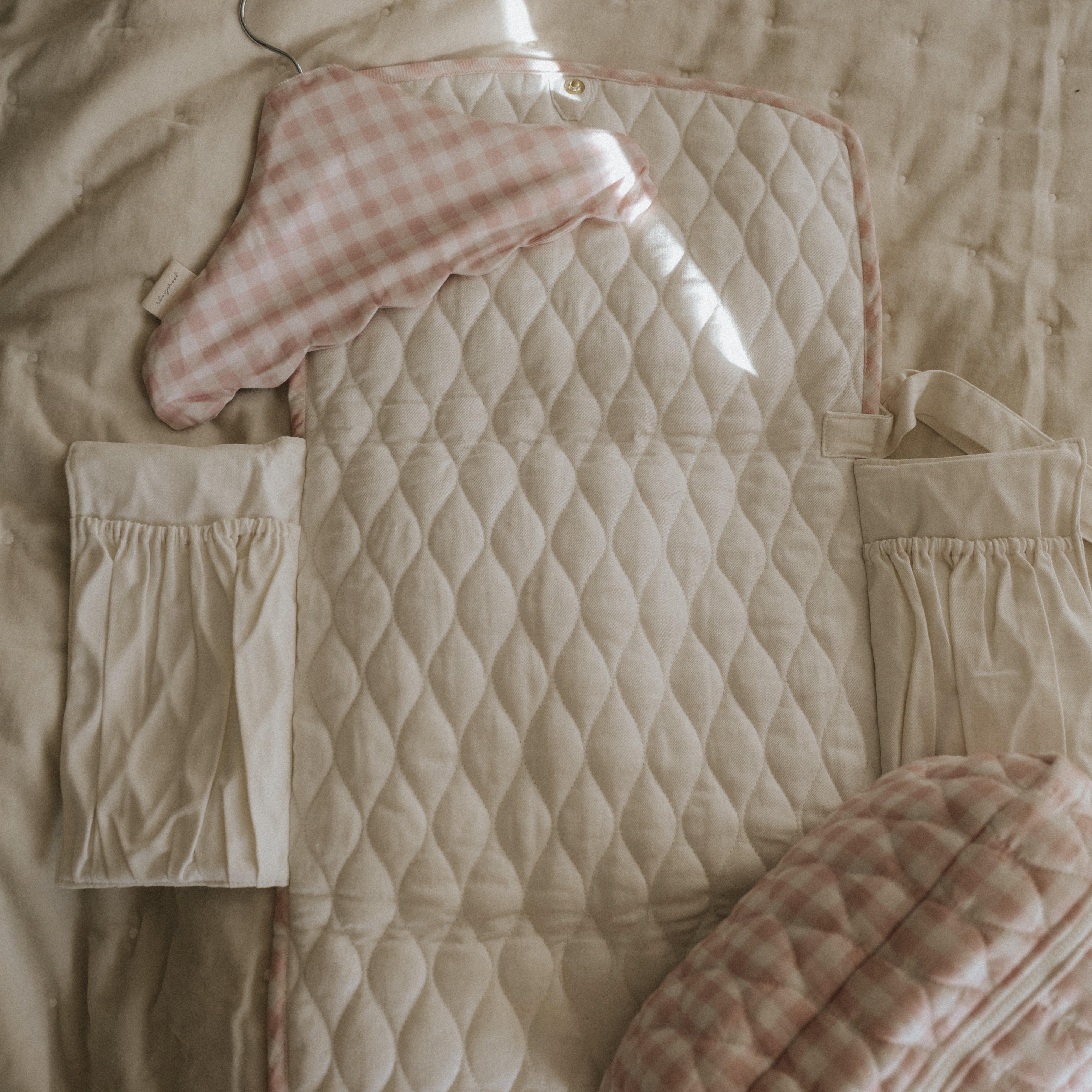 Portable Changing Pad - Pink Gingham image number 3