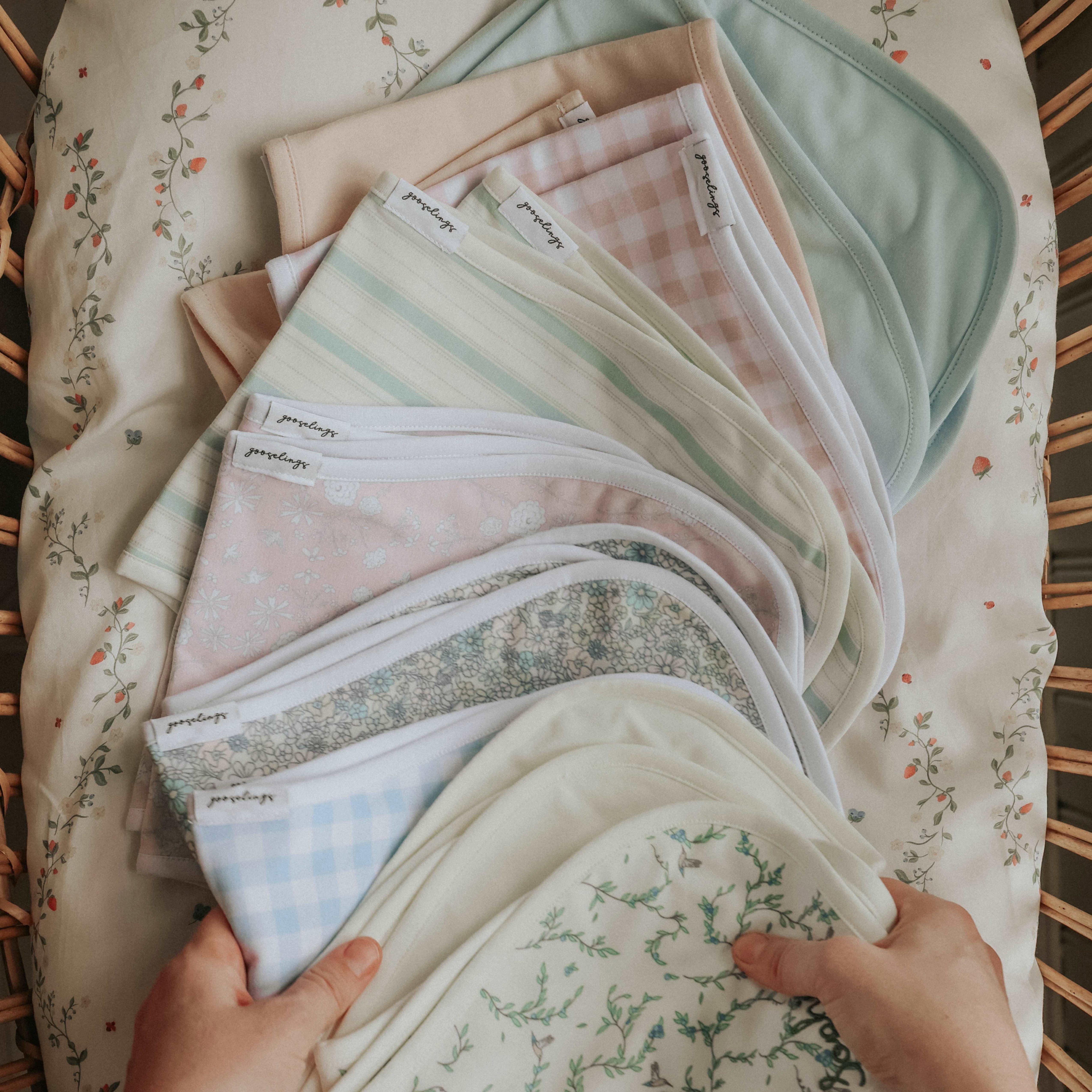 Enchanted Wildflower Burp Cloth - Ivory image number 3