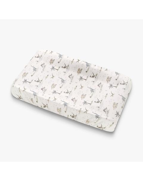 Dino Dreams Changing Pad Cover - Sage