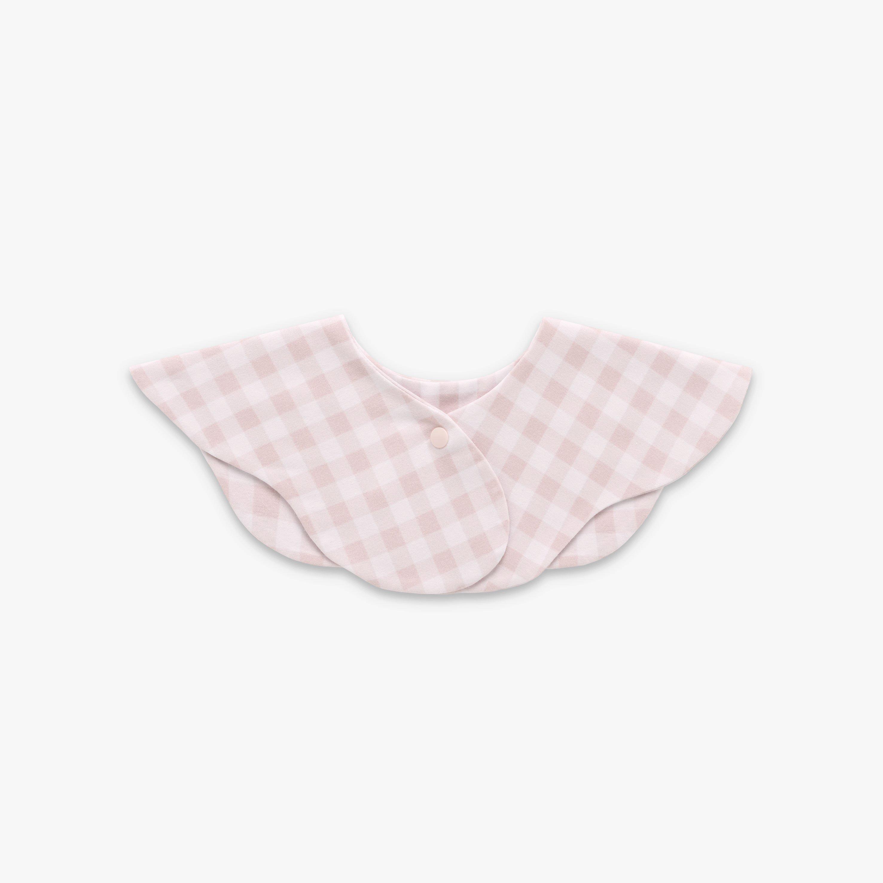 Picnic Gingham Winglet Bib - Pink image number 2