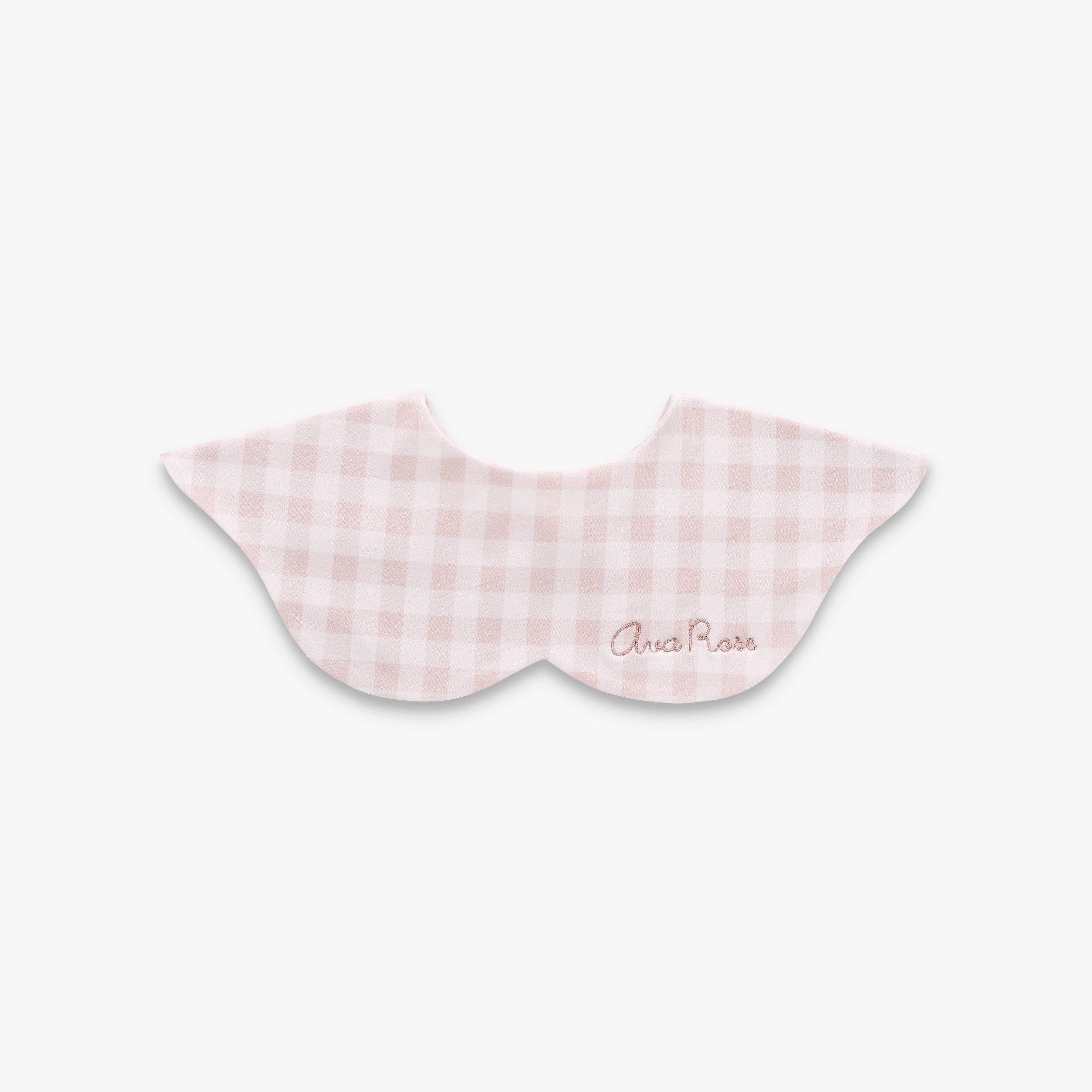 Picnic Gingham Winglet Bib - Pink image number 1
