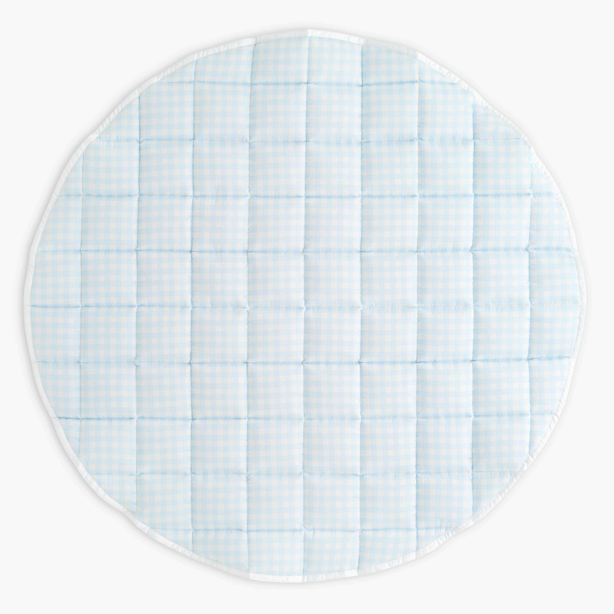 Picnic Gingham Play Mat - Blue
