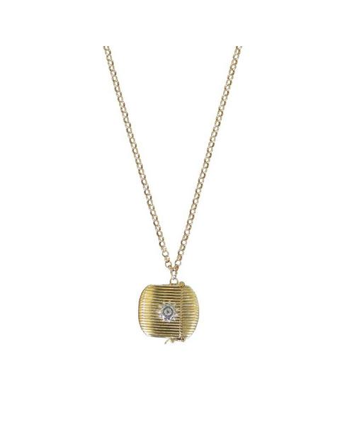 Ribbed Vesta Case Necklace