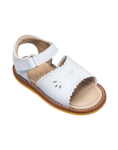 Classic Sandal with Scallop White