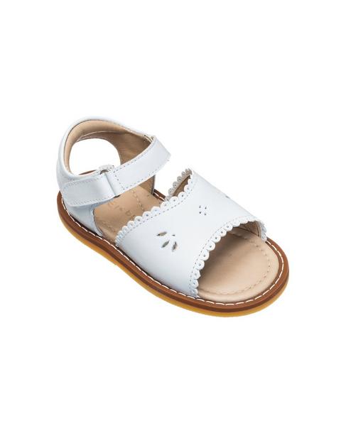 Classic Sandal with Scallop Toddler White