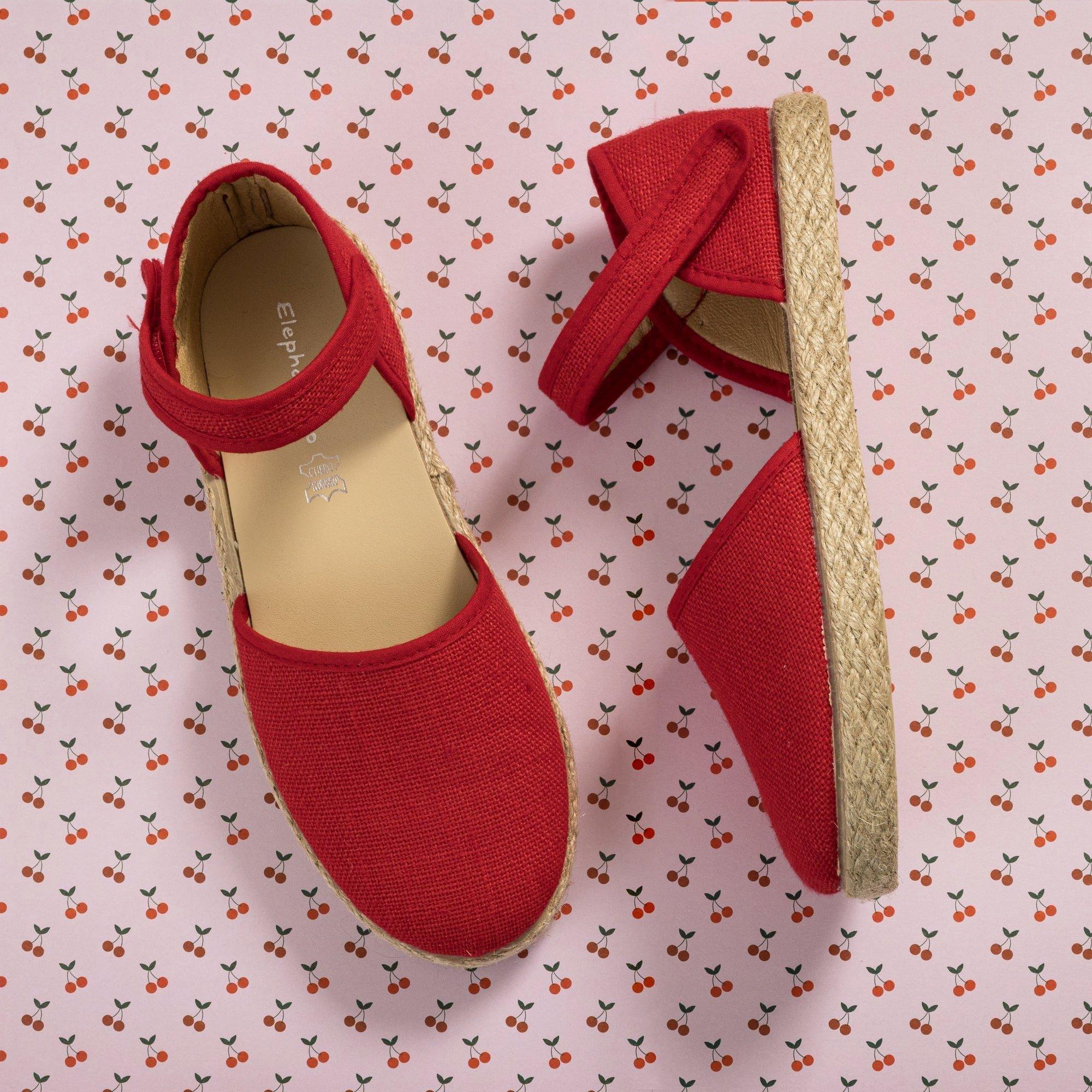 Linen Classic Espadrille Red image number 1