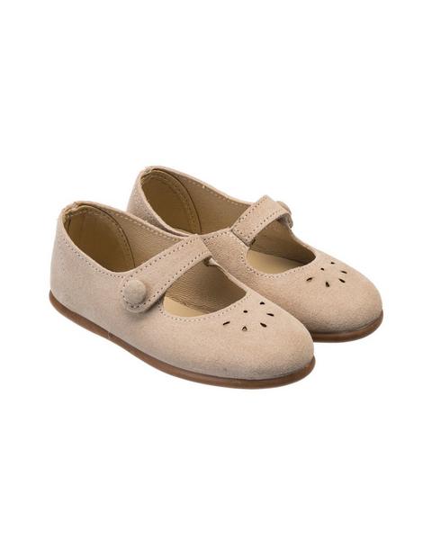 Andi Mary Jane Suede Beige
