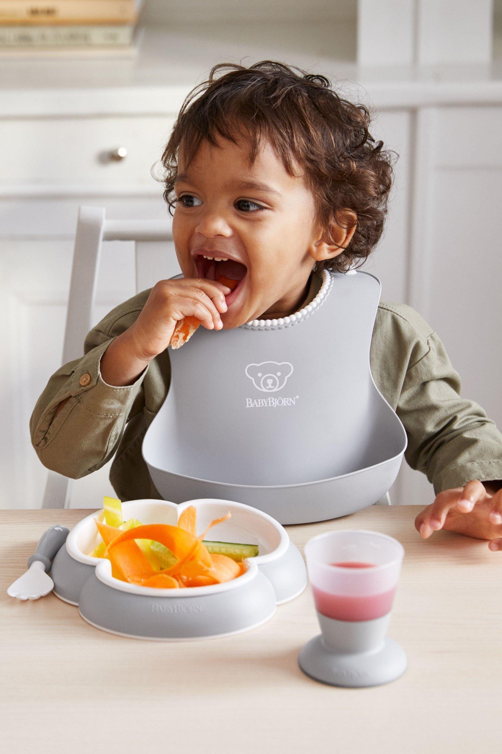 Baby Bib 2-Pack, Gray / Pink image number 2