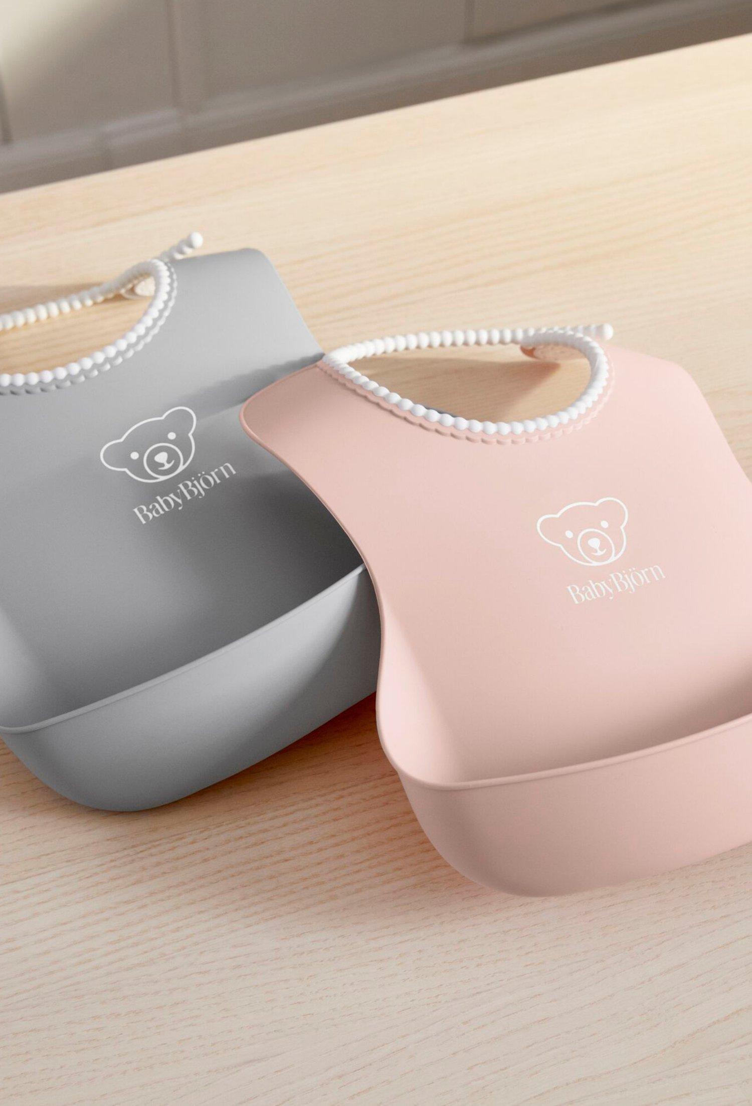 Baby Bib 2-Pack, Gray / Pink image number 4