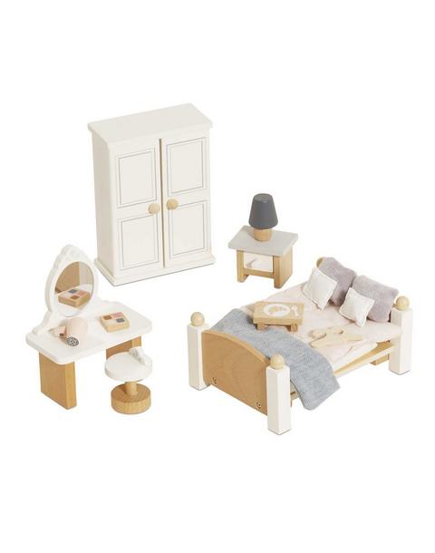 Wooden Dolls house Bedroom - 19 Piece